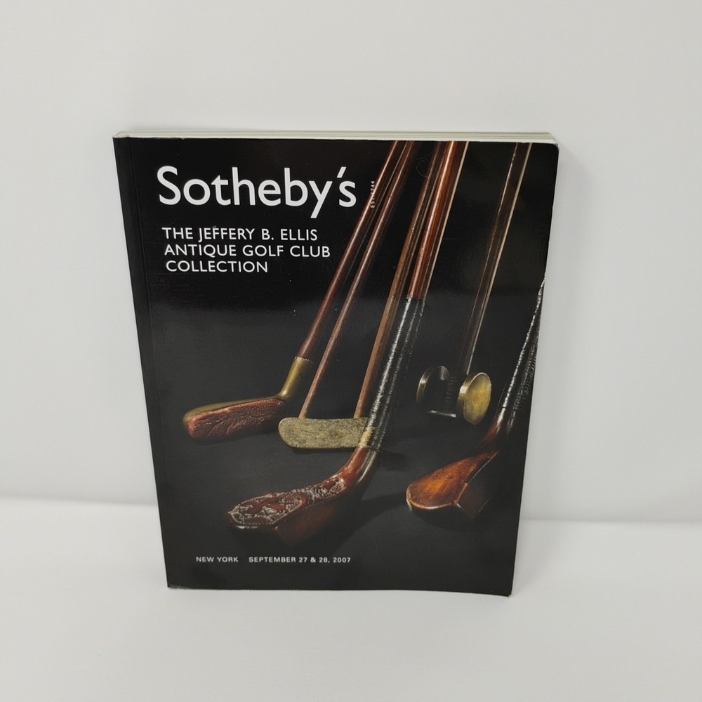 Sothebys Jeffery Ellis Antique Golf Club Collection Catalog Book 2007 New York
